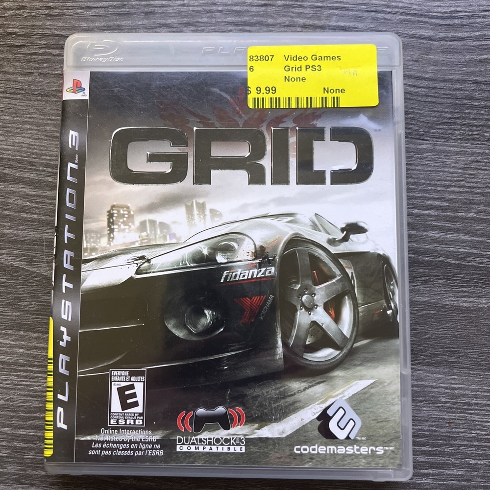 Grid Sony Playstation 3 PS3‎ Game Disc & Box